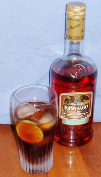 Cuba Libra with Santiago Ron&nbsp;Anejo