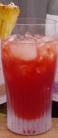Cosmopolitan rum swizzle