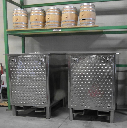 Fermentation tanks and Small 10 gallon Aging Barrels