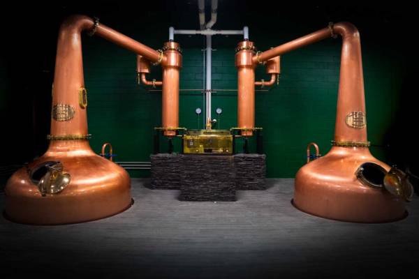 Twin Pot Stills at Victoria Caledonia Distillery and Brewery